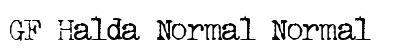 GF Halda Normal Normal Preview