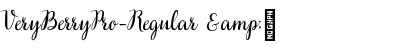 VeryBerryPro-Regular & Font