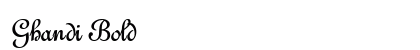 Ghandi Bold preview