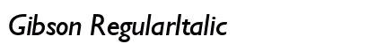 Gibson RegularItalic Preview