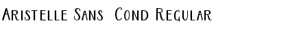 Aristelle Sans  Cond Regular Font