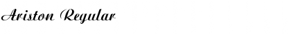 Ariston Regular Font Ariston Regular Font