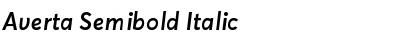 Averta Semibold Italic Font