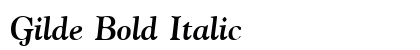 Gilde Bold Italic Preview