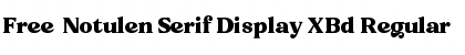 Free - Notulen Serif Display XBd Regular Font
