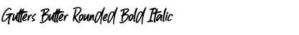 Gutters Butter Rounded Font