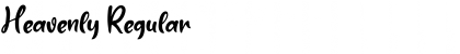 Heavenly Regular Font