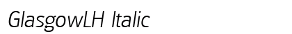 GlasgowLH Italic Preview