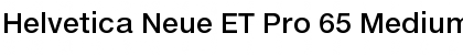 Helvetica Neue ET Pro 65 Medium Font