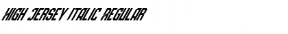 Download High Jersey Italic Font
