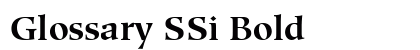Glossary SSi Bold preview