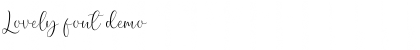 Lovely font demo Font