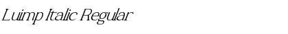Luimp Italic Font