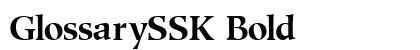GlossarySSK Bold preview