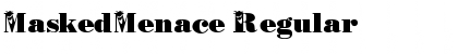 MaskedMenace Regular Font