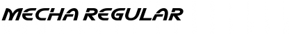 Mecha Regular Font Mecha Regular Font