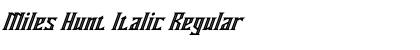 Download Miles Hunt Italic Font Download Miles Hunt Italic Font
