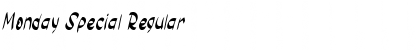 Download Monday Special Font