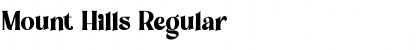Mount Hills Font
