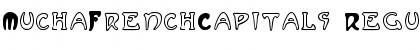 MuchaFrenchCapitals Font