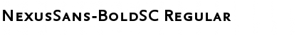 NexusSans-BoldSC Regular Font