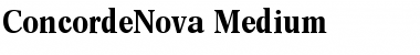ConcordeNova-Medium Medium Font