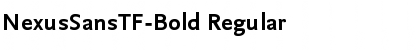 Download NexusSansTF-Bold Font