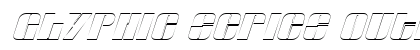 Glyphic Series Outline Italic preview