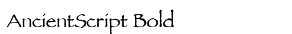 AncientScript Bold preview