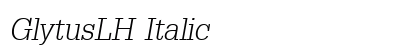 GlytusLH Italic preview