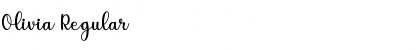Olivia Regular Font Olivia Regular Font