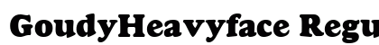 GoudyHeavyface Regular preview