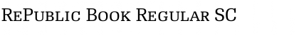 RePublic Book Regular SC Font