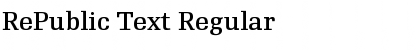 RePublic Text Regular Font