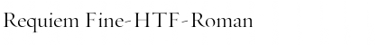 Requiem Fine-HTF-Roman Font