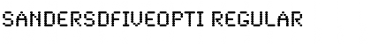 SandersDFiveOpti Regular Font