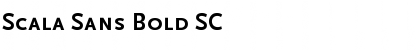 Scala Sans Bold SC Font