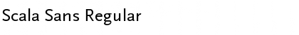 Scala Sans Regular Font