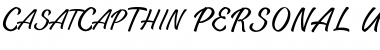 Casat Cap Thin PERSONAL USE Regular Font