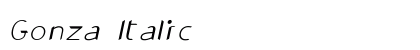 Gonza Italic Preview
