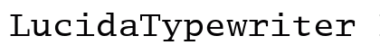 LucidaTypewriter Roman Font LucidaTypewriter Roman Font Preview