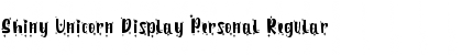 Download Shiny Unicorn Display Personal Font