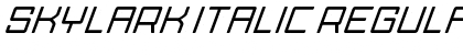 Skylark Italic Font
