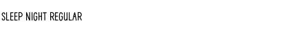 Sleep Night Font