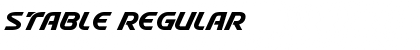 Stable Regular Font Stable Regular Font