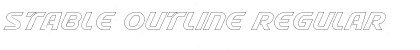 Stable Outline Font