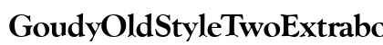 GoudyOldStyleTwoExtrabold Regular preview