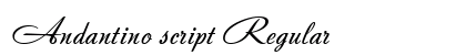 Andantino script Regular