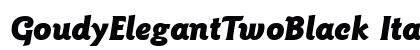 GoudyElegantTwoBlack Italic preview