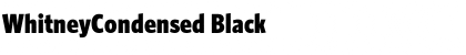 WhitneyCondensed Black Font